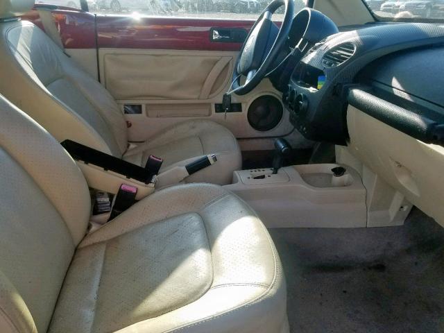 3VWSF31Y56M327087 - 2006 VOLKSWAGEN NEW BEETLE 红色 照片 5