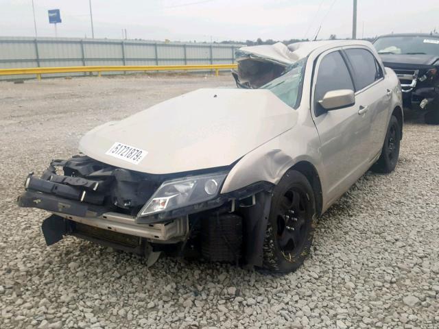 3FAHP0HA3AR310002 - 2010 FORD FUSION SE GOLD photo 2