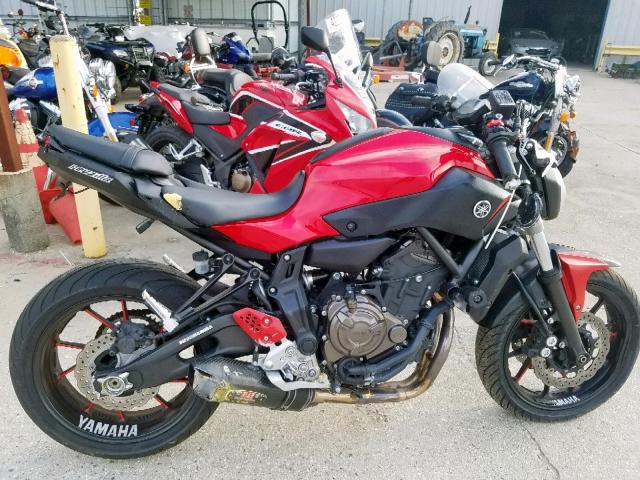 JYARM06E6FA003286 - 2015 YAMAHA FZ07 RED photo 9