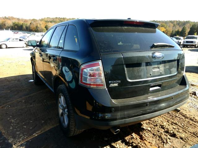 2FMDK3JC5ABA75200 - 2010 FORD EDGE SEL BLACK photo 3