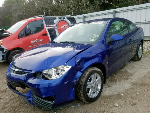 1G1AL15FX77385477 - 2007 CHEVROLET COBALT LT BLUE photo 2