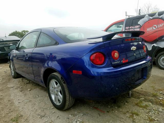 1G1AL15FX77385477 - 2007 CHEVROLET COBALT LT BLUE photo 3