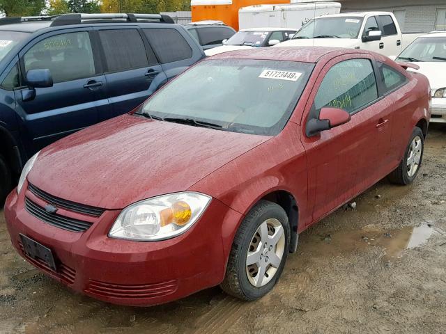 1G1AL18FX87162756 - 2008 CHEVROLET COBALT LT RED photo 2