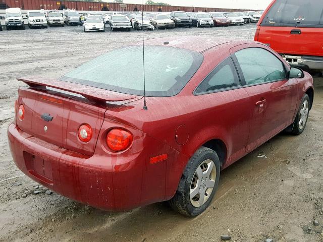 1G1AL18FX87162756 - 2008 CHEVROLET COBALT LT RED photo 4