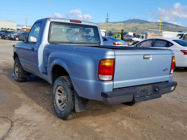 1FTYR11U3WPA95377 - 1998 FORD RANGER BLUE photo 3