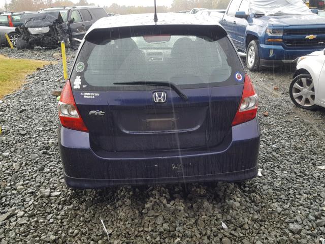 JHMGD38698S058457 - 2008 HONDA FIT SPORT BLUE photo 9