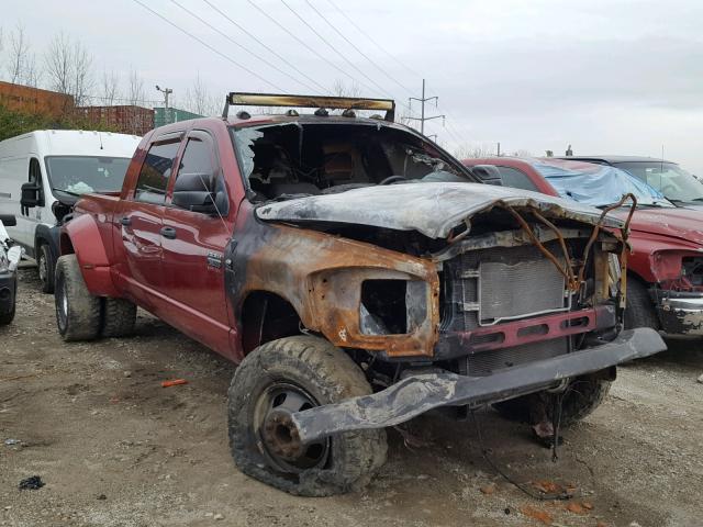 3D7MX49A08G110026 - 2008 DODGE RAM 3500 RED photo 1