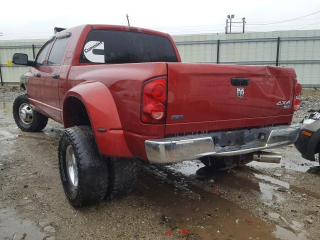 3D7MX49A08G110026 - 2008 DODGE RAM 3500 RED photo 3