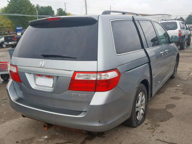 5FNRL38775B041557 - 2005 HONDA ODYSSEY EX GREEN photo 4