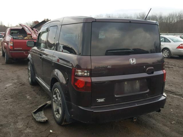 5J6YH18988L015399 - 2008 HONDA ELEMENT SC BROWN photo 3