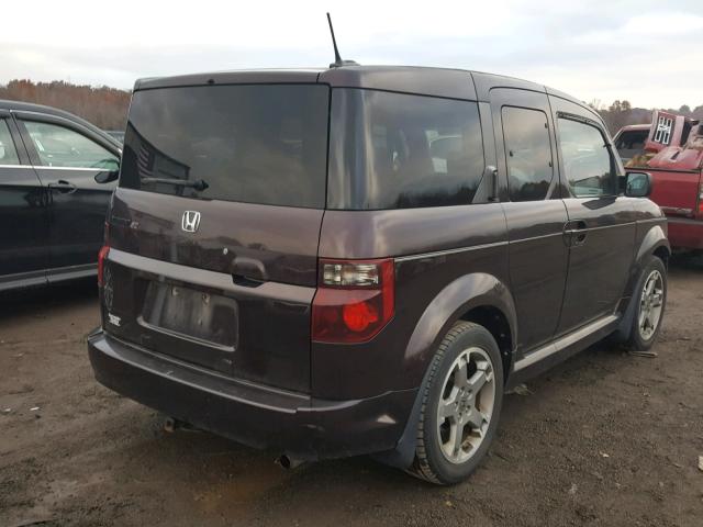 5J6YH18988L015399 - 2008 HONDA ELEMENT SC BROWN photo 4