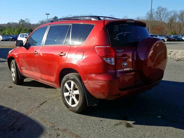 JTMBD31V966011965 - 2006 TOYOTA RAV4 LIMIT RED photo 3