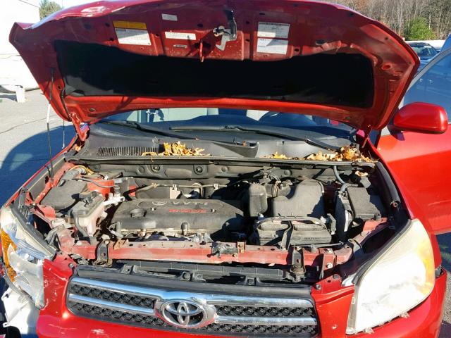 JTMBD31V966011965 - 2006 TOYOTA RAV4 LIMIT RED photo 7