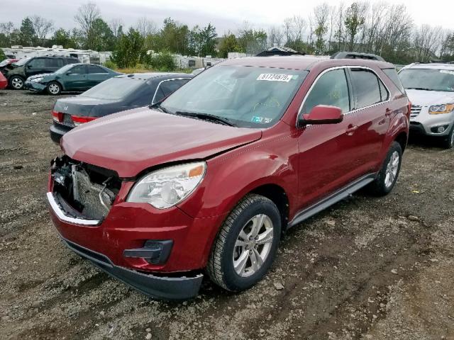 2GNFLEEKXC6242791 - 2012 CHEVROLET EQUINOX LT RED photo 2