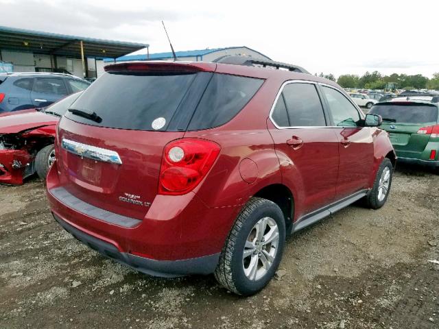 2GNFLEEKXC6242791 - 2012 CHEVROLET EQUINOX LT RED photo 4