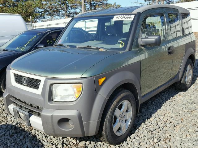 5J6YH28513L035960 - 2003 HONDA ELEMENT EX GREEN photo 2