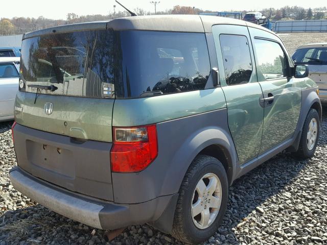 5J6YH28513L035960 - 2003 HONDA ELEMENT EX GREEN photo 4