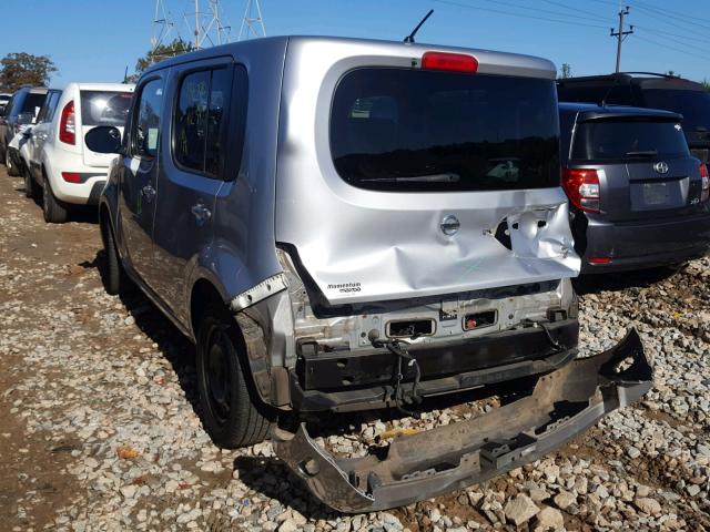 JN8AZ2KR4AT159593 - 2010 NISSAN CUBE BASE SILVER photo 3