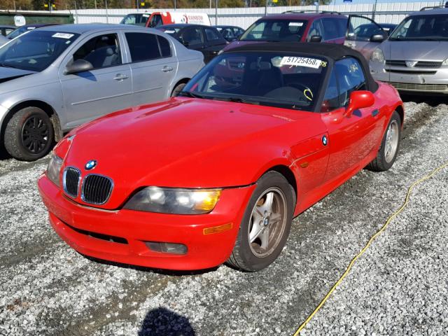 4USCH7327VLB80785 - 1997 BMW Z3 1.9 RED photo 2