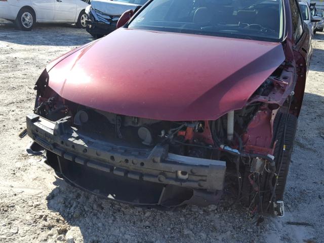 JTHCK262375009878 - 2007 LEXUS IS 250 RED photo 9