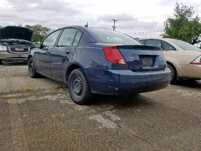 1G8AJ55F67Z200103 - 2007 SATURN ION LEVEL BLUE photo 3