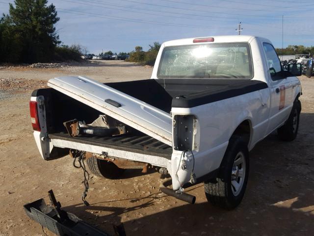 1FTYR10D88PA96271 - 2008 FORD RANGER WHITE photo 4