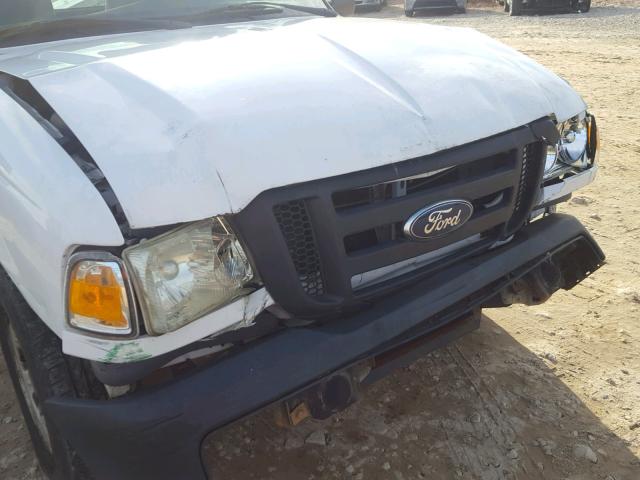 1FTYR10D88PA96271 - 2008 FORD RANGER WHITE photo 9