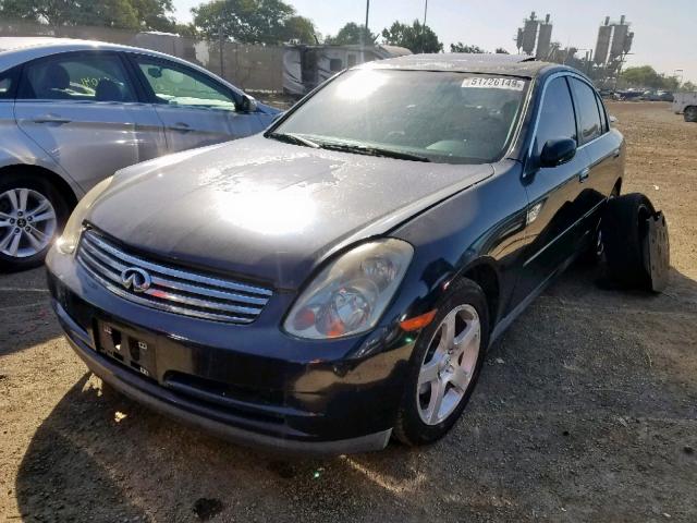 JNKCV51E13M318405 - 2003 INFINITI G35 BLACK photo 2