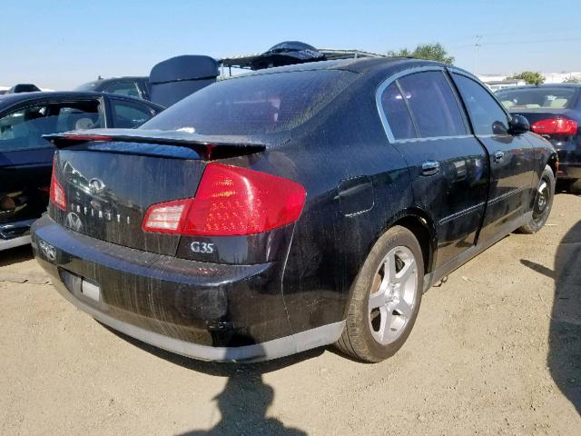 JNKCV51E13M318405 - 2003 INFINITI G35 BLACK photo 4