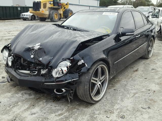 WDBUF56X88B348497 - 2008 MERCEDES-BENZ E 350 BLACK photo 2