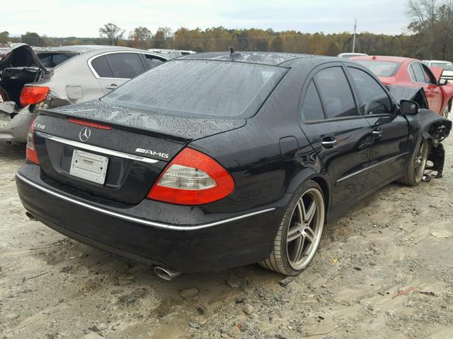 WDBUF56X88B348497 - 2008 MERCEDES-BENZ E 350 BLACK photo 4