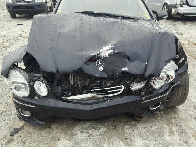 WDBUF56X88B348497 - 2008 MERCEDES-BENZ E 350 BLACK photo 7