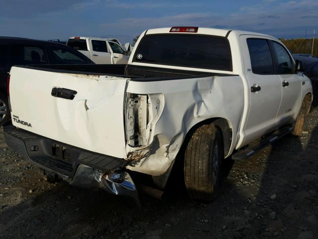 5TFEY5F19CX116742 - 2012 TOYOTA TUNDRA CRE WHITE photo 4