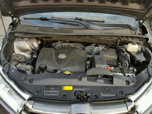 5TDZZRFH1HS213269 - 2017 TOYOTA HIGHLANDER GRAY photo 7