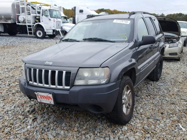 1J4GW48S74C347740 - 2004 JEEP GRAND CHER GRAY photo 2