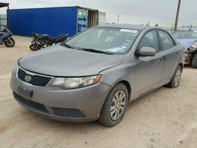 KNAFU4A28C5590409 - 2012 KIA FORTE EX GRAY photo 2