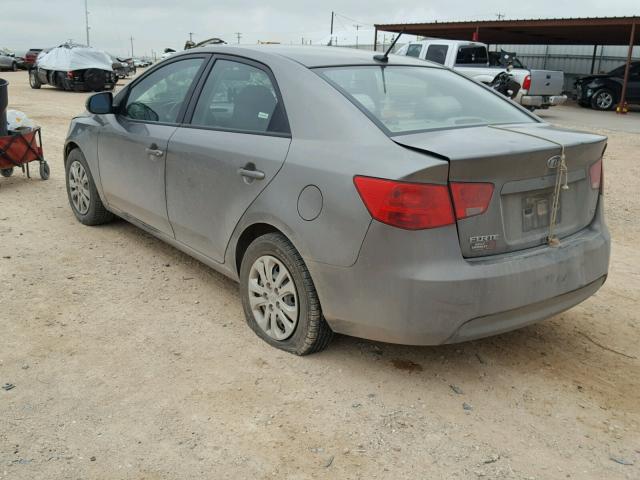 KNAFU4A28C5590409 - 2012 KIA FORTE EX GRAY photo 3