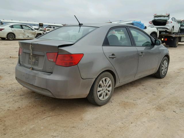 KNAFU4A28C5590409 - 2012 KIA FORTE EX GRAY photo 4