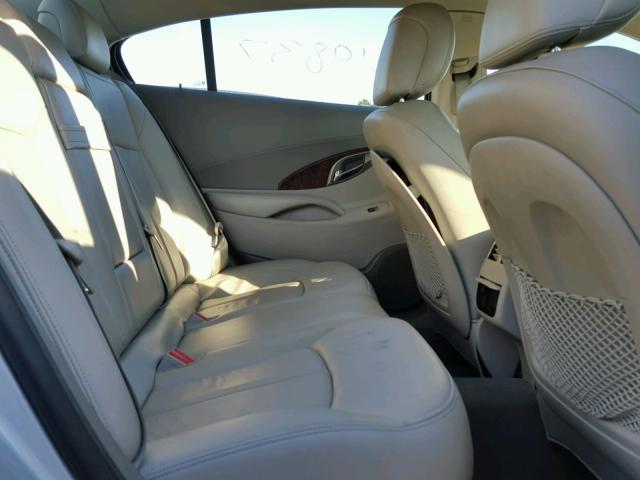 1G4GC5GD8BF284274 - 2011 BUICK LACROSSE C SILVER photo 6