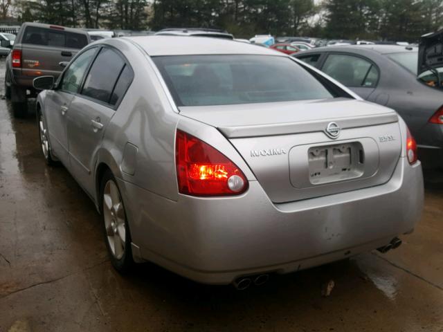 1N4BA41E76C849630 - 2006 NISSAN MAXIMA SE SILVER photo 3