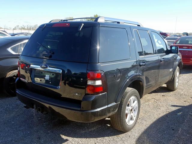 1FMEU75858UA93244 - 2008 FORD EXPLORER L BLACK photo 4