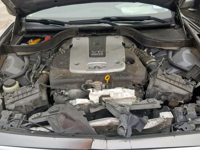 JN1CV6AP2DM726425 - 2013 INFINITI G37 BASE GRAY photo 7