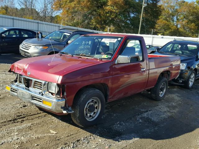 1N6SD11S4SC345131 - 1995 NISSAN TRUCK E/XE RED photo 2