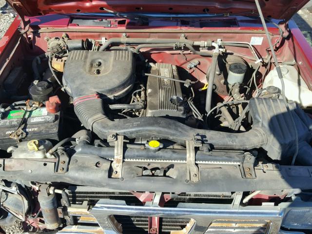 1N6SD11S4SC345131 - 1995 NISSAN TRUCK E/XE RED photo 7