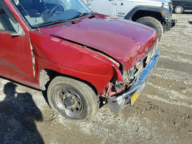 1N6SD11S4SC345131 - 1995 NISSAN TRUCK E/XE RED photo 9