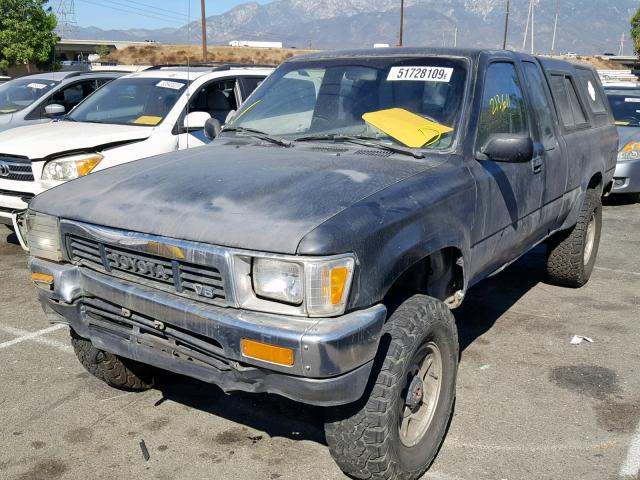 JT4VN13D5K0007590 - 1989 TOYOTA PICKUP 1/2 BLACK photo 2