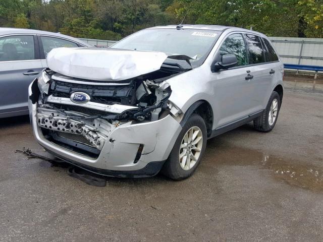 2FMDK3GC4DBC57627 - 2013 FORD EDGE SE SILVER photo 2