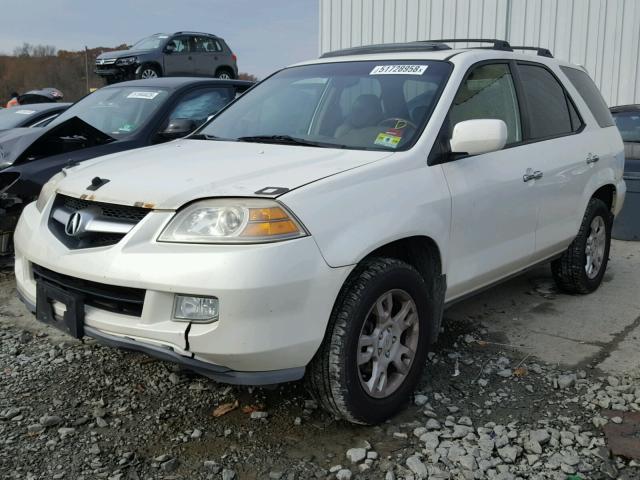 2HNYD18974H558519 - 2004 ACURA MDX TOURIN WHITE photo 2