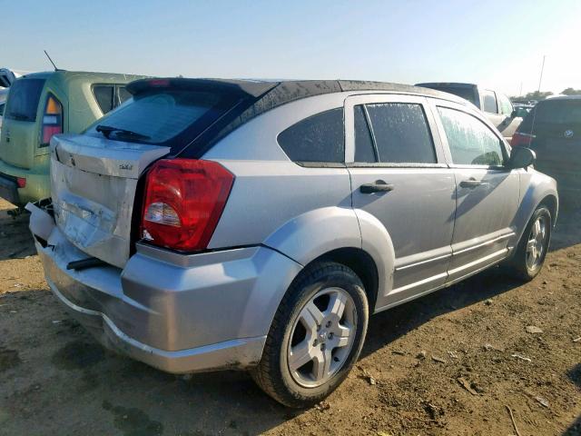 1B3HB48B17D213330 - 2007 DODGE CALIBER SX SILVER photo 4