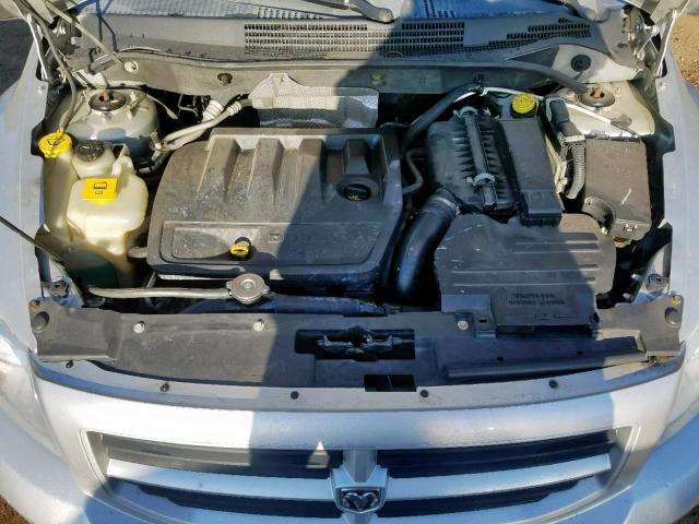 1B3HB48B17D213330 - 2007 DODGE CALIBER SX SILVER photo 7